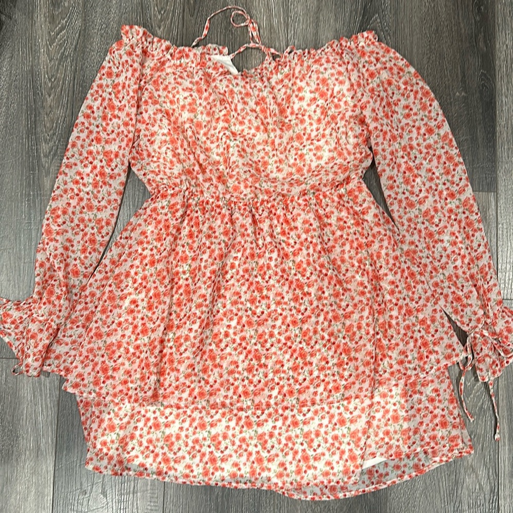 Floral long sleeve dress